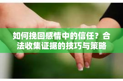 如何挽回感情中的信任？合法收集证据的技巧与策略